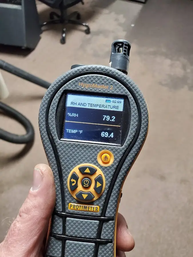 Moisture meter humidity assessment for Fire & Smoke Damage Restoration in Carver